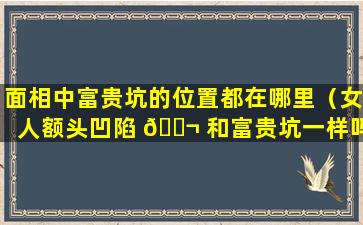 面相中富贵坑的位置都在哪里（女人额头凹陷 🐬 和富贵坑一样吗 🌻 ）